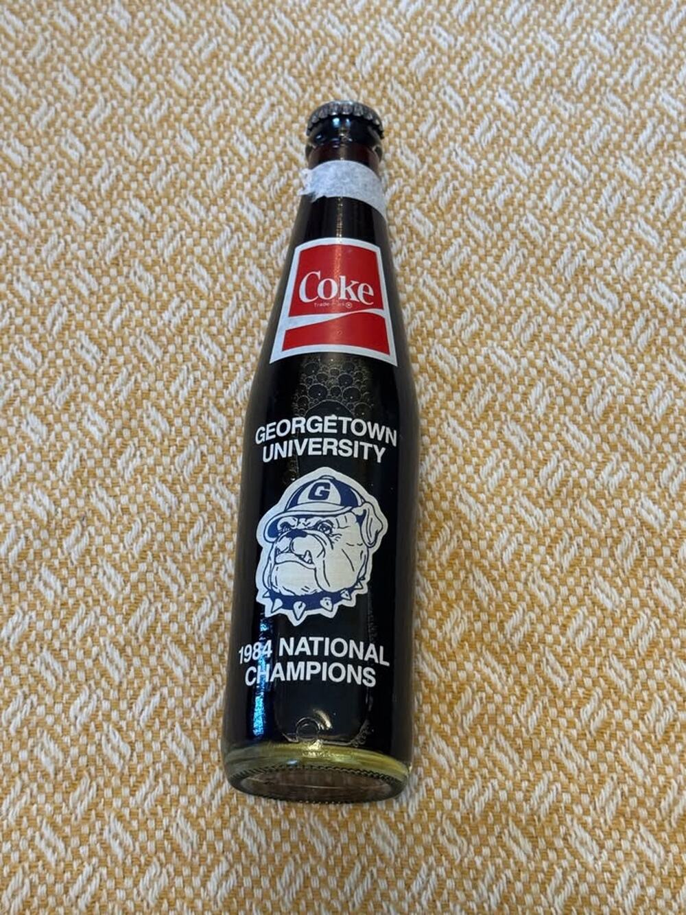 1984 Georgetown Hoyas NCAA Championship commemorative Coca-Cola bottle